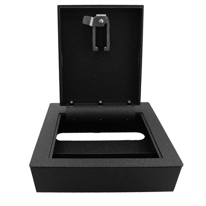Pro Underseat Console Gun Safe Vault for 2015-2019 Chevrolet Suburban (Fingerprint Lock with Key)