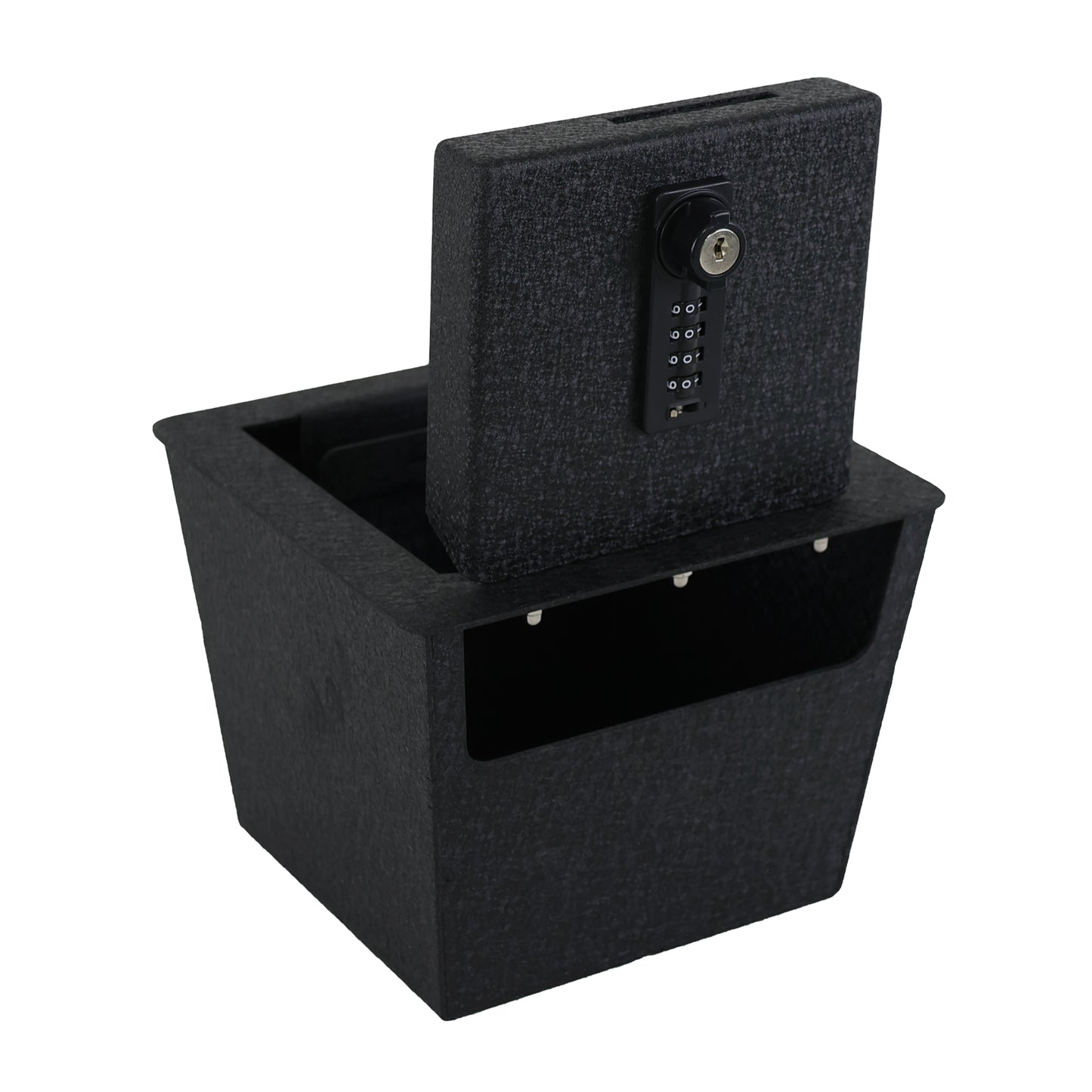 Console Safe Vault for 2007-2024 Toyota FJ Cruiser (4 Digit Combo Lock with Key)