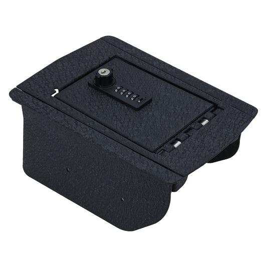 Console Gun Safe Vault for 2014-2020 Jeep Grand Cherokee without CD (4 Digit Combo Lock with Key)