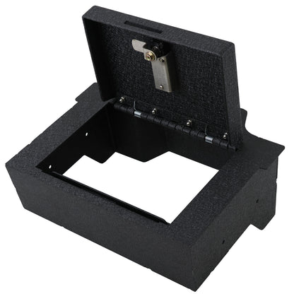 Console Safe Vault for 2019-2025 Dodge Ram 1500/2500/3500 Powerwagon (4 Digit Combo Lock with Key)