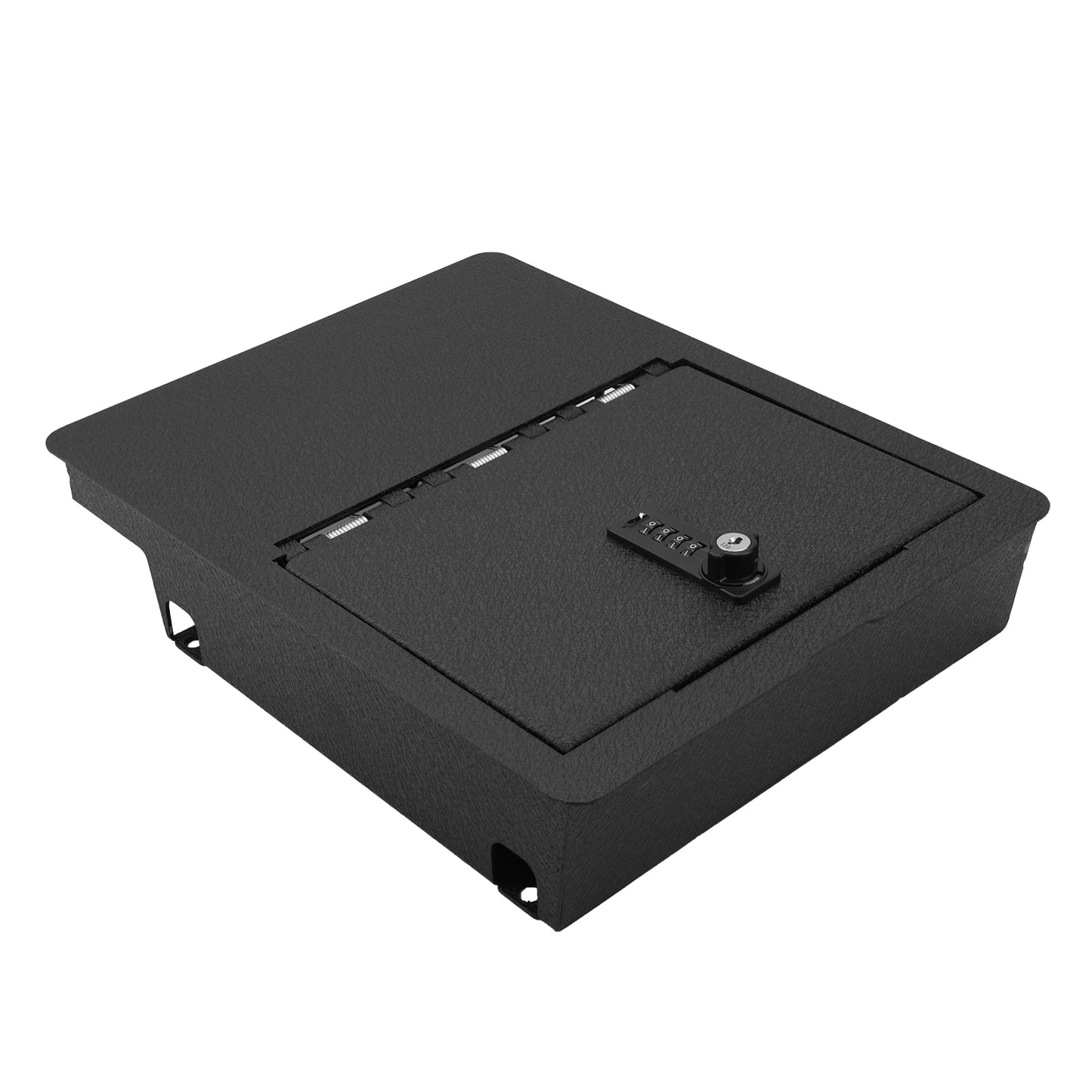 Underseat Console Safe Vault for 2009-2018 Dodge Ram 1500 (4 Digit Combo Lock with Key)