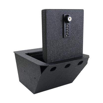 Console Gun Safe Vault for 2024-2025 Tesla Cybertruck (4 Digit Combo Lock with Key)