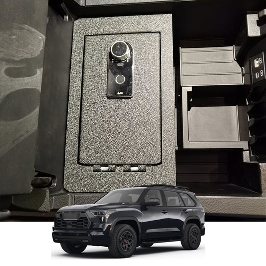 Console Safe Vault for 2022-2025 Toyota Tundra (Fingerprint Lock with Key)